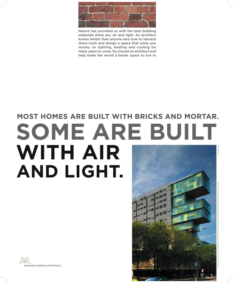 Australian Institute of Architects, print ad, 2007
